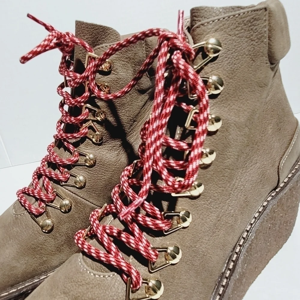 CECELIA NEW YORK Helga Platform Wedge Hiker Boots